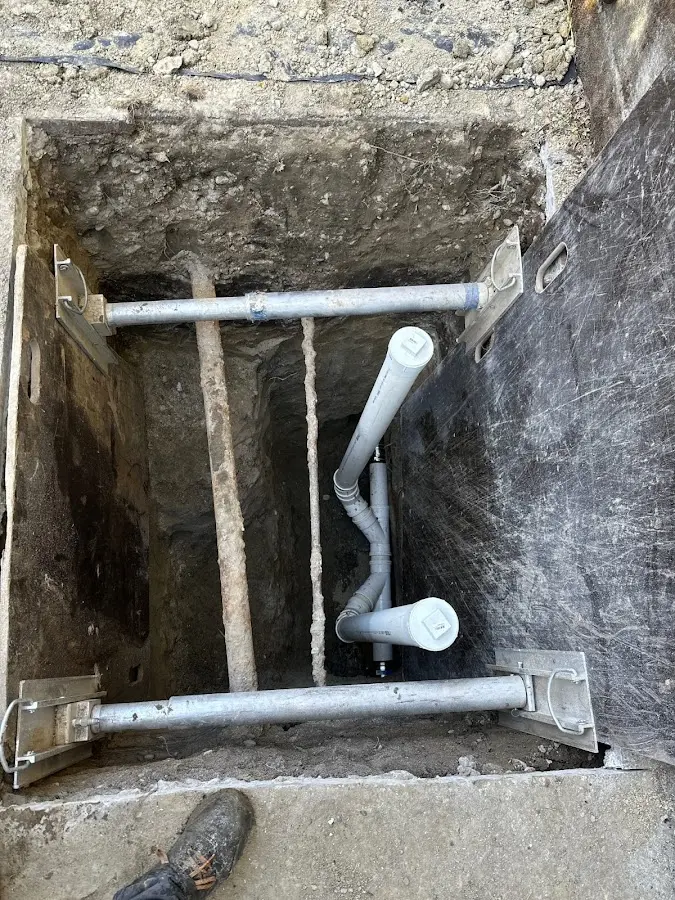 Experienced plumber completing Gas Line Repair work in Timonium